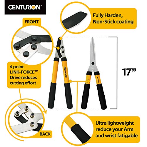 Centurion 592 2-pc Ladies Mini Lightweight Cutting Set with 16½- inch Bypass Lopper & 6 inches Blade Hedge Shear