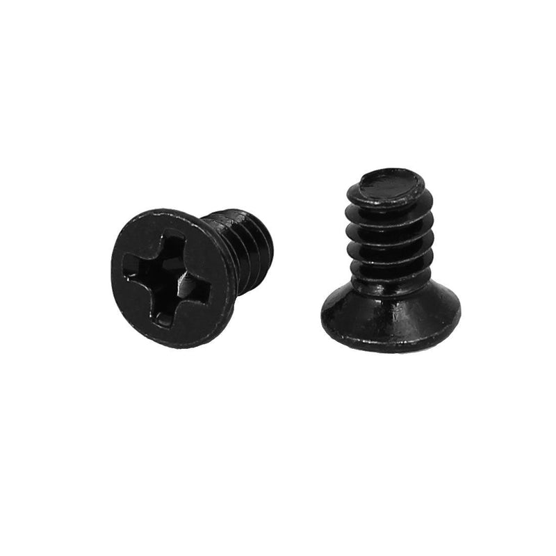 uxcell Computer PC Case 3.5" HDD 6#-32 Flat Phillips Head Hard Drive Screw Black 400pcs