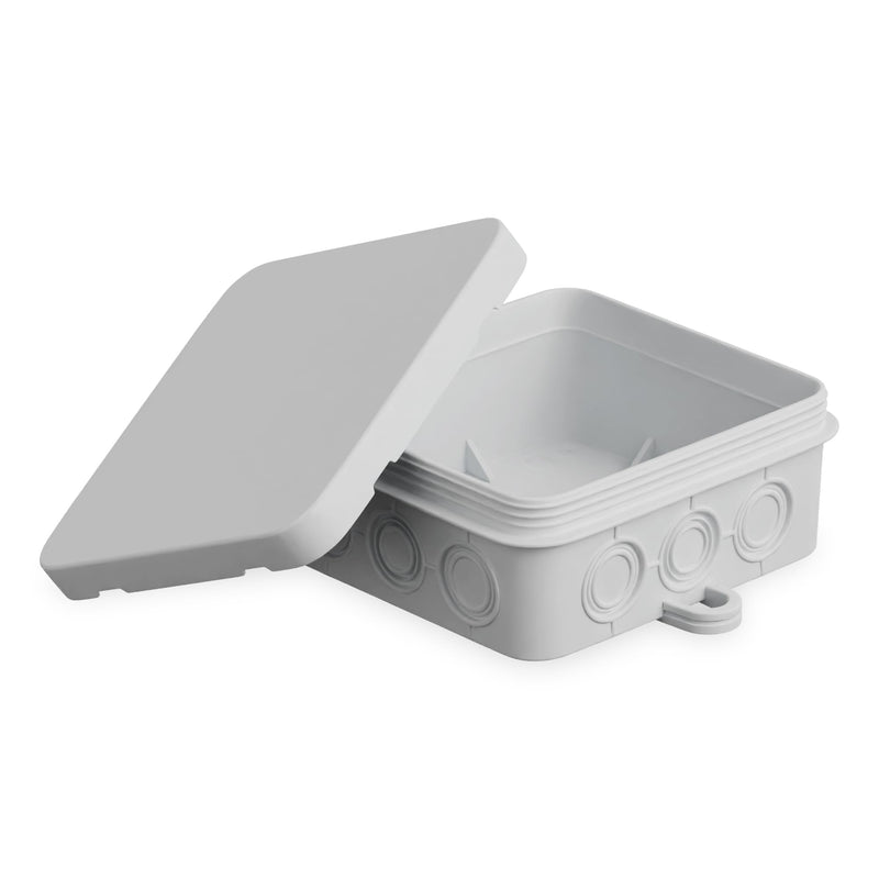 CusoTec Pack of 10 junction boxes, junction boxes, junction boxes for wet rooms, IP54, 85 x 85 x 40 mm