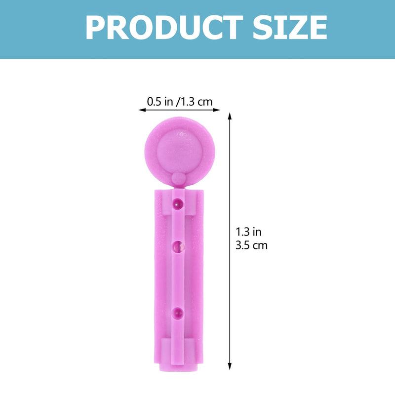 Disposable blood lancets universal cosmetic lancets: 100 pieces blood sugar lancing device for blood sugar measurement capillary blood collection hospital safety lancets lancing device blue 23G