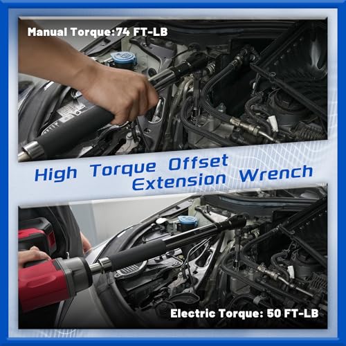 1/2" Heavy Duty Offset Extension Wrench Impact Ratchet Extender 1/2”