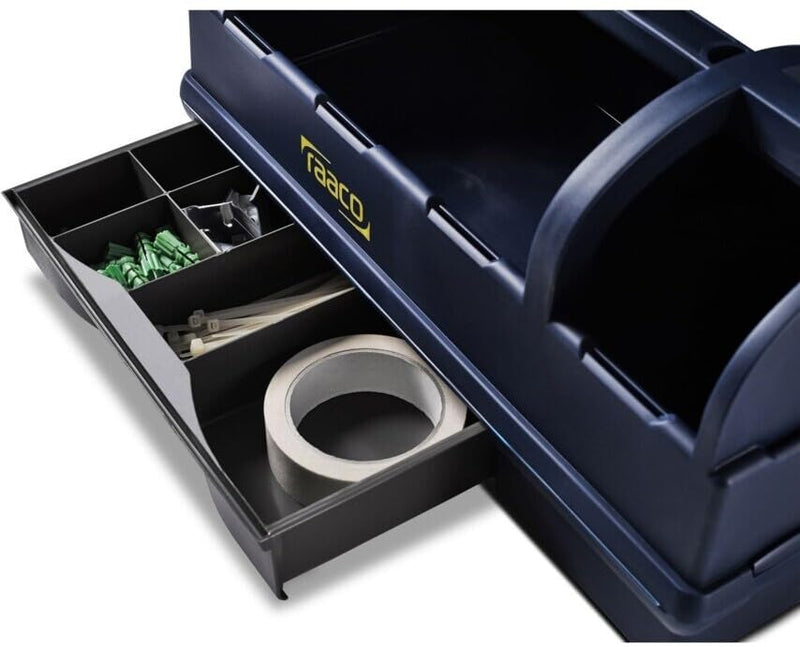 Raaco Open Portable Tool Box Organizer with Handle - Hand-Held Storage