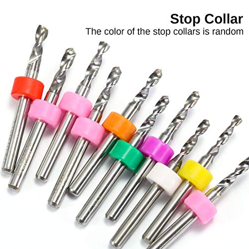 Genmitsu 30pcs PCB Drill Bits Set, 0.1mm-3.0mm, 1/8" + Genmitsu EVA CNC Milling Bit Storage Tray with 85 Holes,