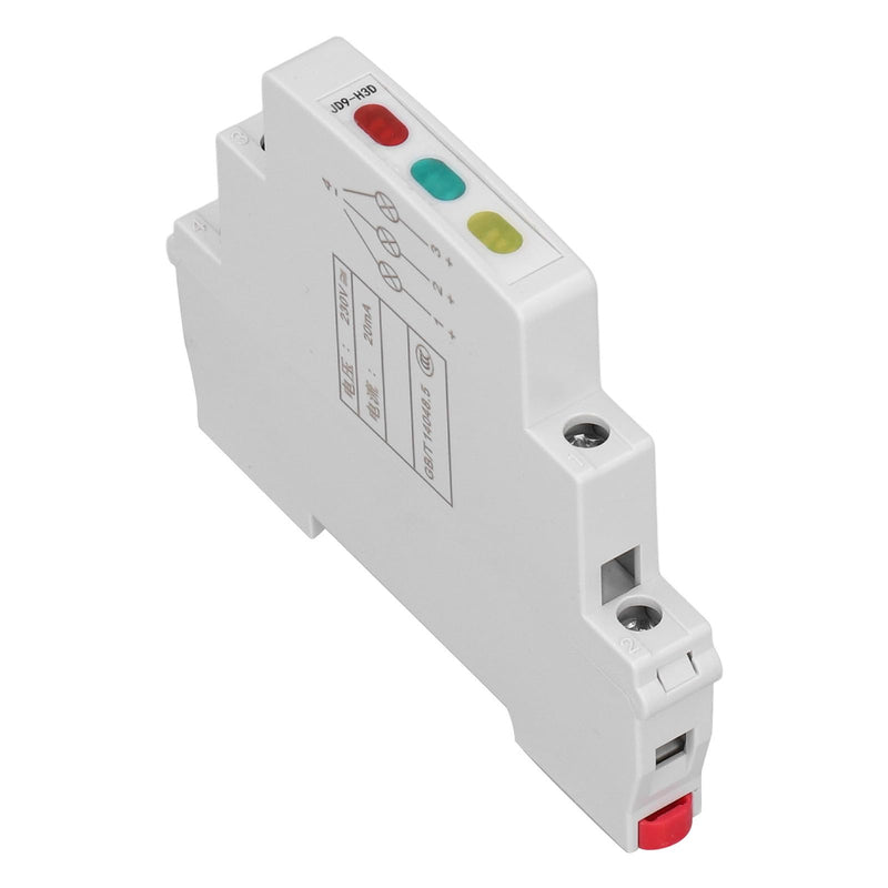 DIN Rail Indicator Light JD9-H3D Rail Indicator Light AC DC Red/Green/Yellow Lights up PC 20 MA For Displaying Telecommunication Electrical Signals