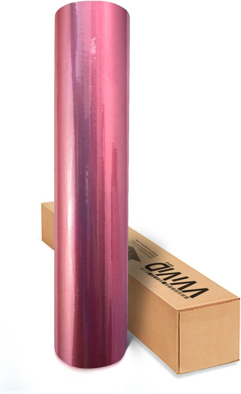 VVIVID XPO Gloss Liquid Metal Pink Vinyl Car Wrap Film (1ft x 5ft) 1ft x 5ft