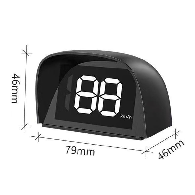 Shkalacar Car Digital GPS Speedometer Car HUD Heads Up Display with Speed, Mph/Kmh，USB Plug and Play for All Car miles White