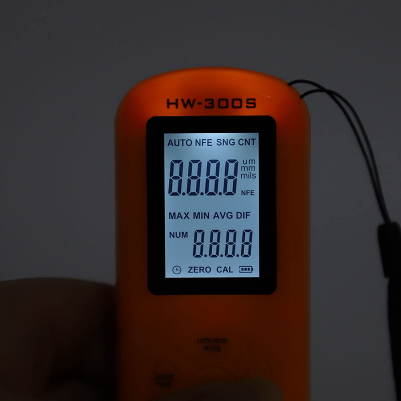 Coating Thickness Gauge Digital Display 3 Units Paint Thickness Gauge Automotive Paint Gauge (Black)