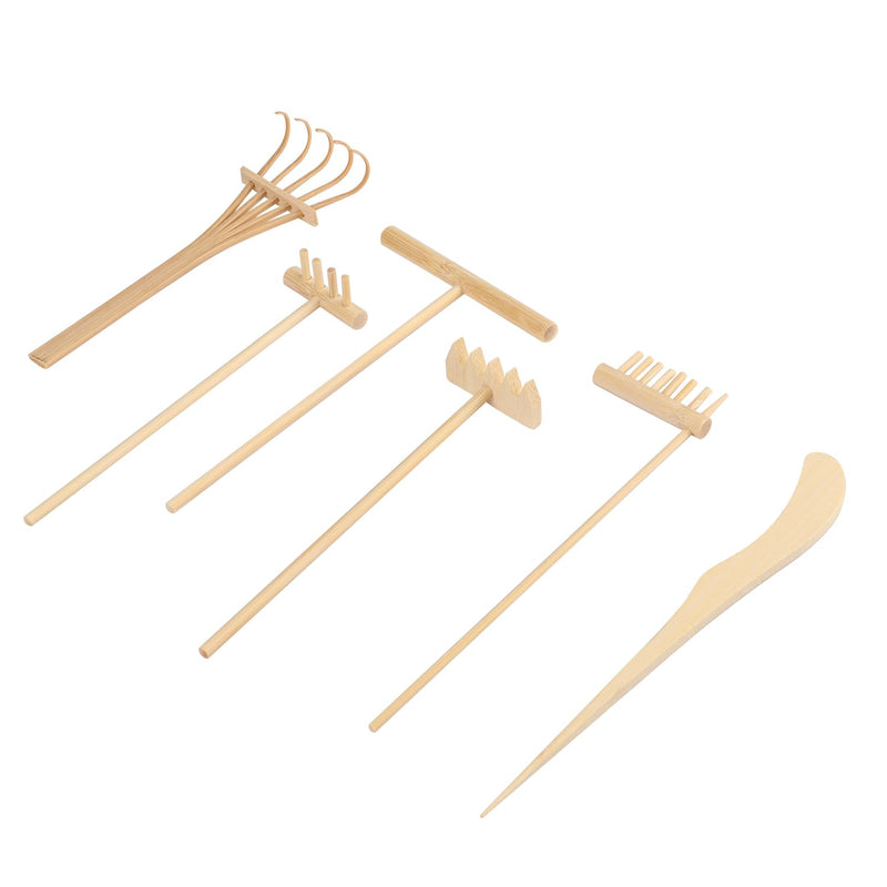 GNIEMCKIN 30 PCS DIY Sand Zen Garden Tools, Mini Zen Garden Rake Sets for Serenity and Spiritual Meditation, Tasteful and Elegant Zen Garden Accessories for Home Decor, and Father or Mother's Gift