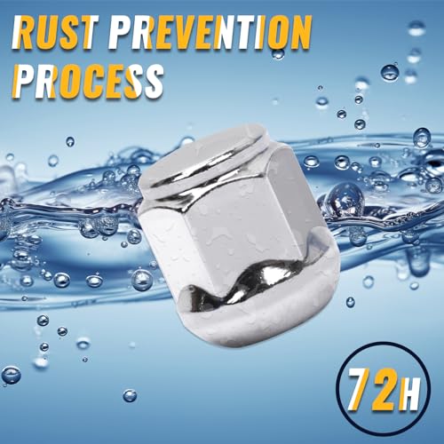 20 12x1.5 Ball Seat Radius Lug Nuts Fits Honda Acura Factory Alloy Wheels 0.96 In (24.5mm) Radius Ball Seat