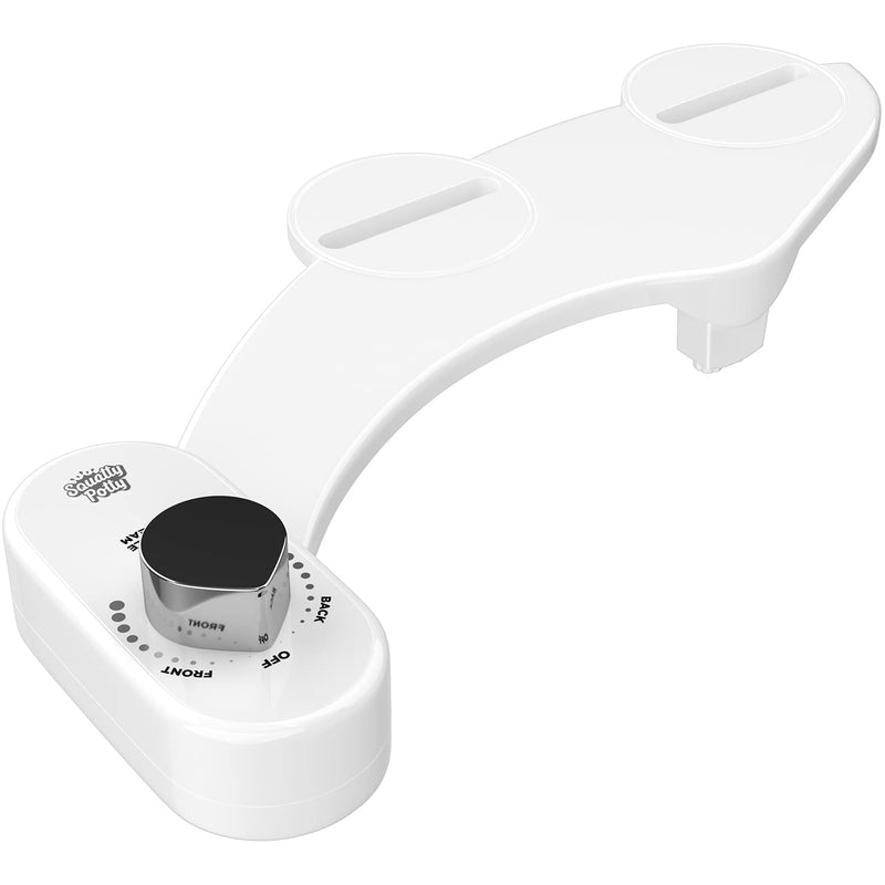 Squatty Potty Refresh-it Dual Stream Fresh Water Bidet Toilet Seat Attachment Non Electric 17 x 4.5 x 9.8 inches