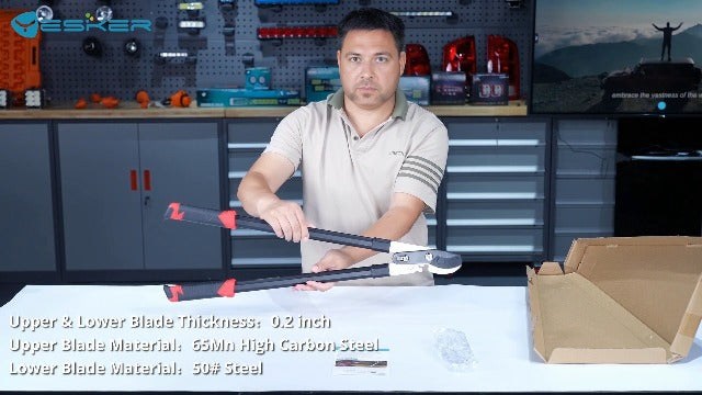Yesker 29 Inch Loppers for Tree Trimming Heavy Duty Bypass Loppers Powerful Gear Action Sharp Steel Blade Tree Trimmer up to 1.5" Dia Cut Capacity Non-slip Handle Branch Cutter for Garden Maintenance 29" Loppers