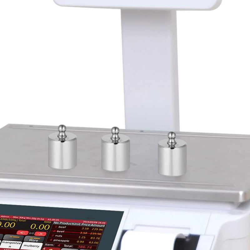 ULTECHNOVO Calibration Weights Set of 3 100 g Gram Scale Weights Made of Chrome-plated Steel for Electronic Scales Accessories for Scales Calibration and Testing in the Laboratory