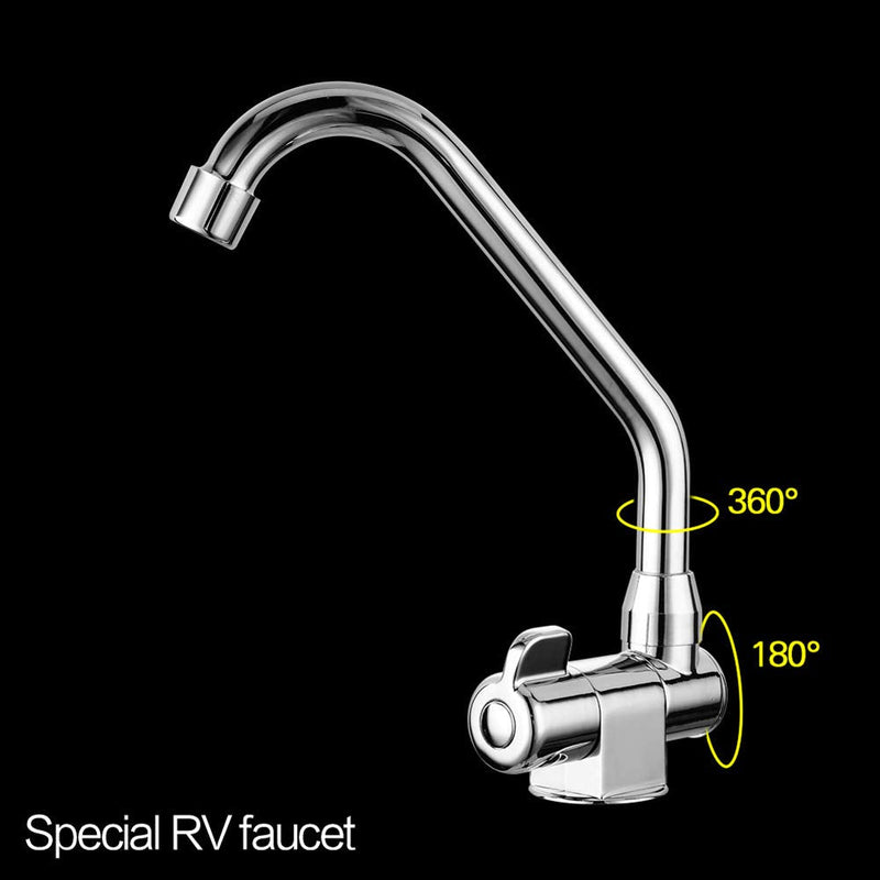 3dsll0 Folding Faucet Yacht 360 Degree tation Basin Sth Caravan Boat Durable Marine Camping Single Handle Accessories Practical Copper Cold Water