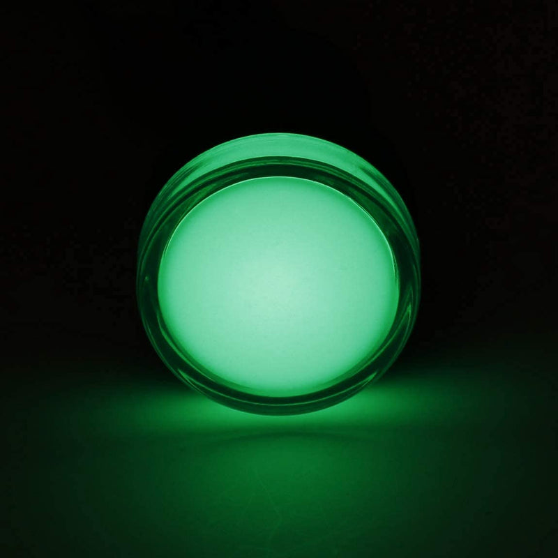 Heschen 22mm LED Indicator Light AD16-22D/S 220V AC 20mA Green Light Color Pack of 5