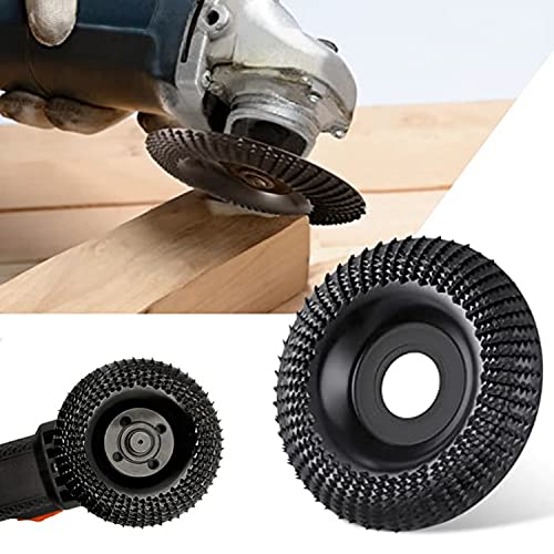 Wood Grinding Disc for Angle Grinder 125 mm Wood Carving Disc, Rasp Disc 125 Wood, Wood Rasp Milling Disc for Shaping and Grinding, Suitable for Wood Carving Disc with Inner Rods of 16 or 22 mm