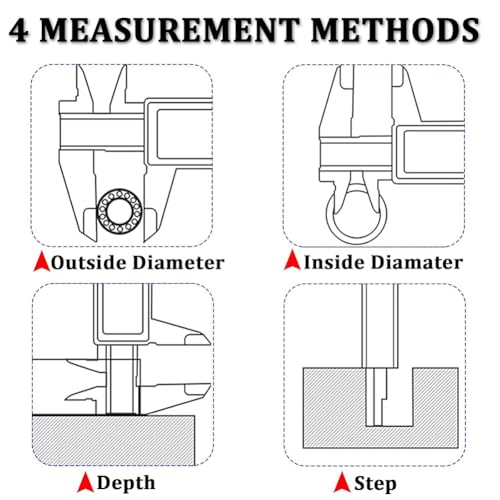 Inside Groove Vernier Caliper 9-200mm, Inner Vernier Calipers Carbon Steel, Professional Carbon Steel Double Claw Inner Groove Vernier Calipers(9-300mm)