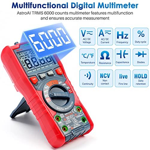 AstroAI TRMS 6000 Counts Digital Multimeter+ AstroAI TRMS 10000 Counts Digital Multimeter