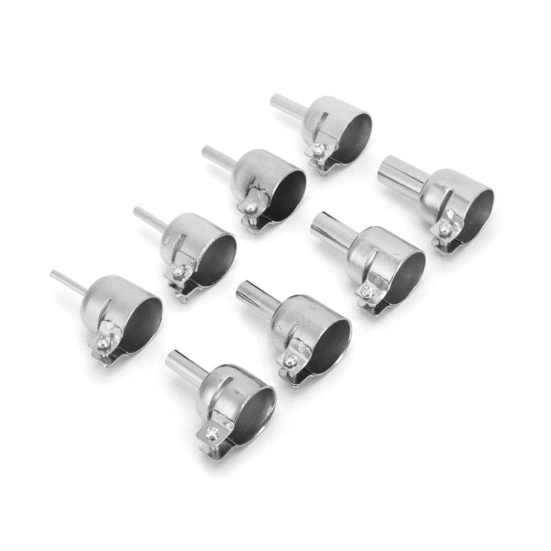 8pcs Hot Air Gun Nozzle, 3~12mm Stainless Steel Hot Air Gun Nozzle, Durable Heat Resistant Nozzle for 850 Heat Guns