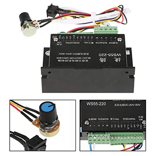 BLDC Motor WS55-220 DC 20V-50V 500W Brushless CNC Spindle Motor Driver BLDC Motor Driver Controller