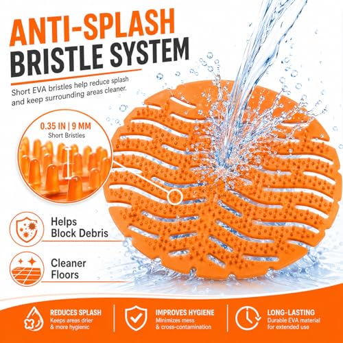Urinal Screens Deodorizer Mats 20 Pack, Anti-Splash Scented Blocks Ocean, Citrus, Lavender, Pine Scents
