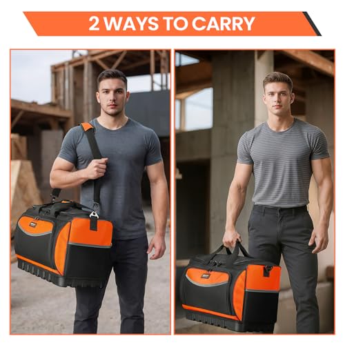 Wide Mouth Tool Bag With Small Tool Pouch