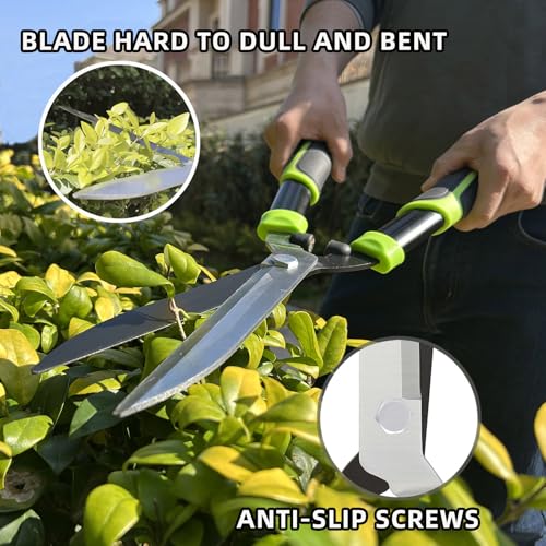 YRTSH Hedge Clippers, Garden Hedge Shears for Trimming Border Hedges Shrubs