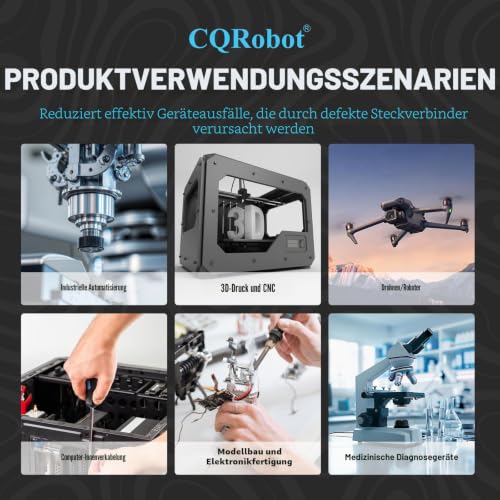 CQRobot JST SM 2.5mm Pitch 2-Pin Electrical Connector Adapter | Connector Strip Socket Housing Crimp Contacts Male/Female Wire to Wire Adapter Cable Assembly 50 Sets/300 Pieces 2P Black