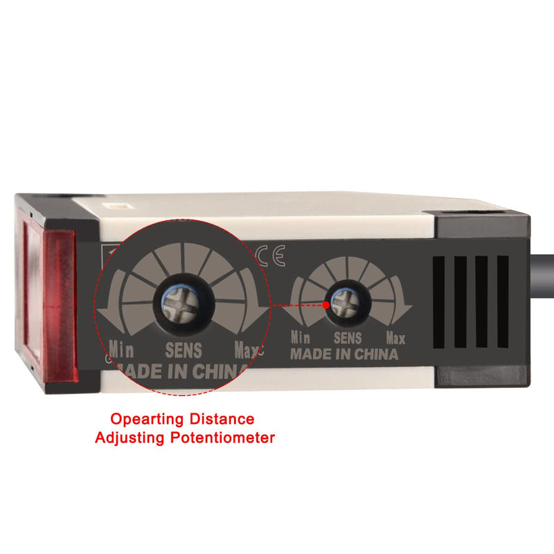 Heschen photoelectric switch, E3JK-R4M1, AC90-250V, illuminate type, detection distance 4M, with reflector plate