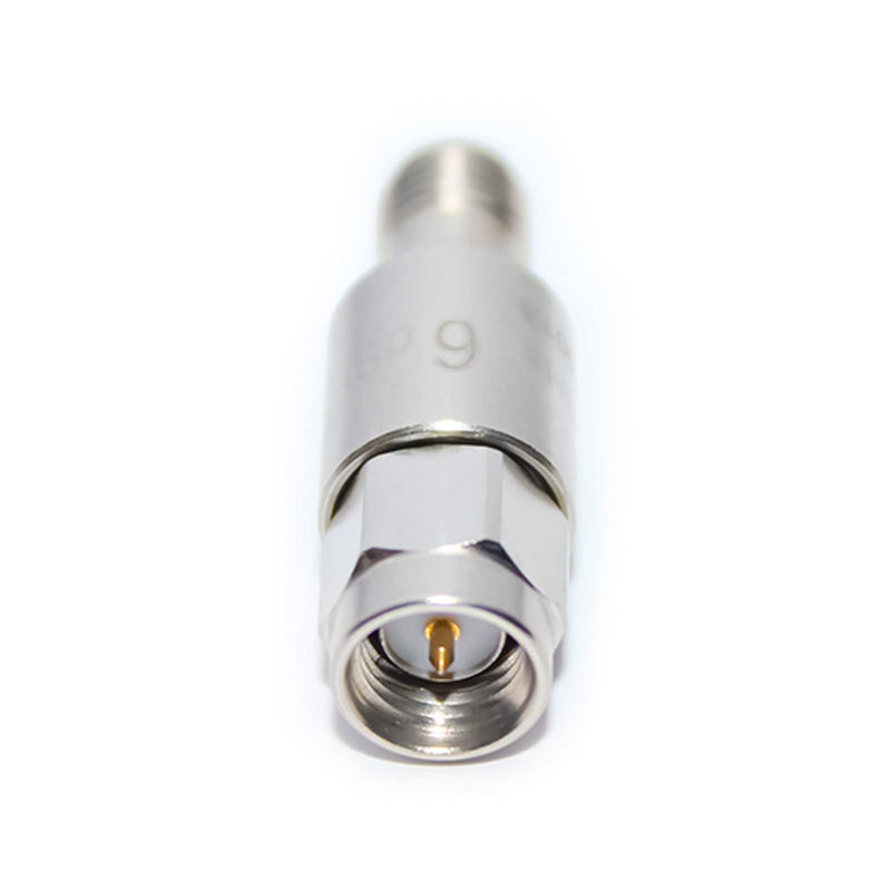 2PCS RF Coaxial Attenuator 8GHz 6dB 2W 50Ohm SMA Male to SMA Female Fixed Attenuator 2W 8G 6dB