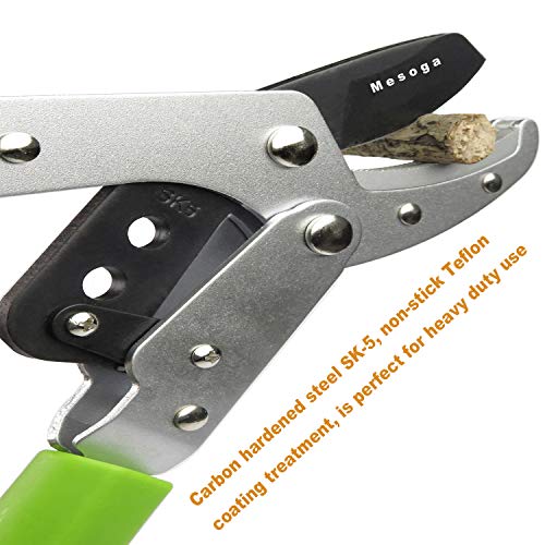 Bypass Lopper with Extendable, Anvil Lopper Heavy Duty, Tree Trimmer Telescopic 26-41 Inch, Garden Pruner 5 Sections Handle Adjustment, Branch Cutter with 2 Inch Cut Capacity