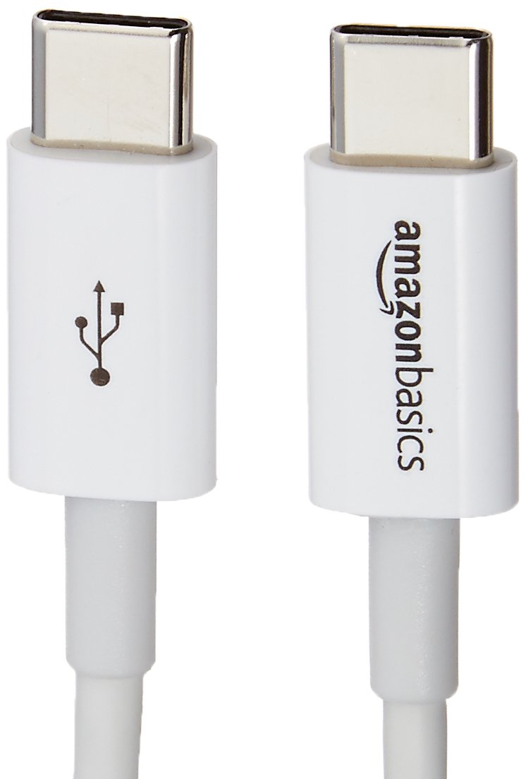 AmazonBasics USB Type-C to USB Type-C 2.0 Cable - 0.9 m - White 0.9 yards 1 piece
