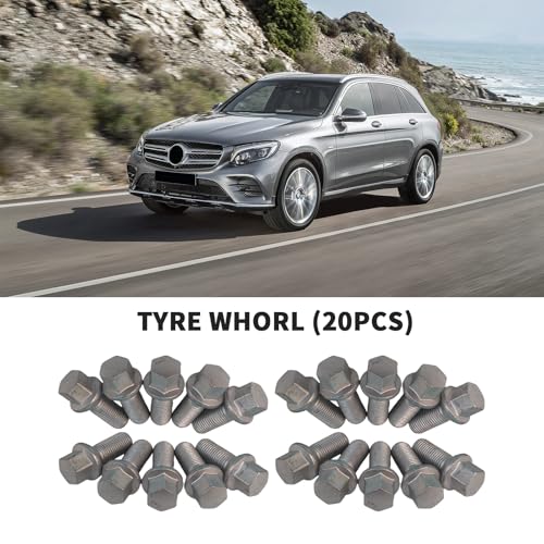 0009904907 20-Piece M14x1.5 Wheel Bolt Set for Mercedes-Benz 20PCS