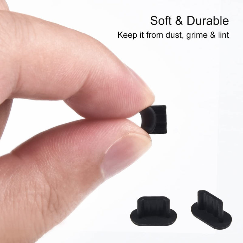 25 PCS Micro USB Dust Plug, Silicone Anti Dust Plug for Micro USB Port, Micro USB Cap Port Cover Anti Dust Protector Micro-USB 25PC