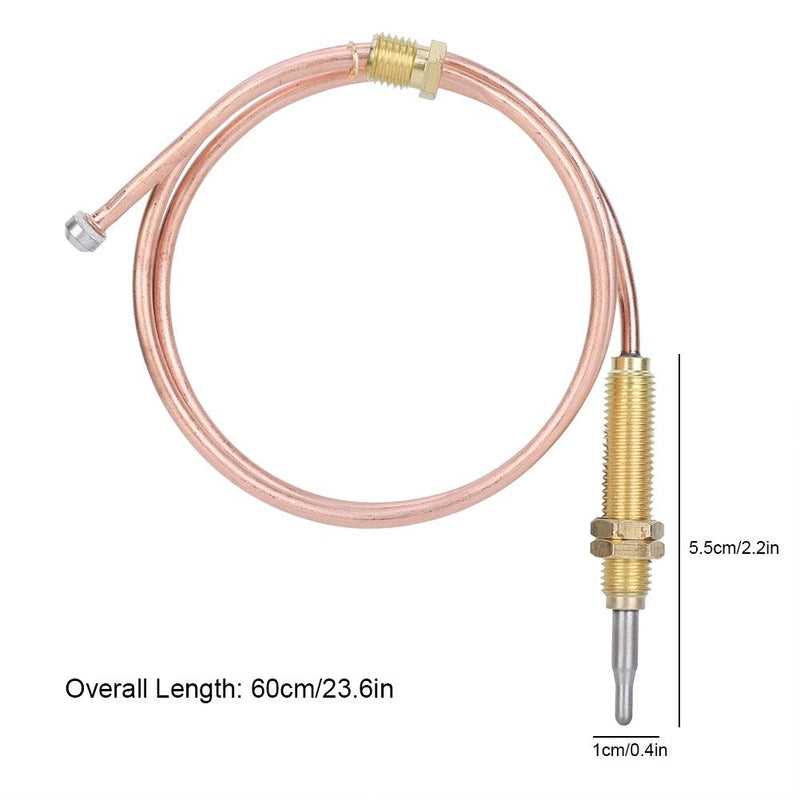 Stable connection thermocouple with practical thread, thermocouple, for braziers for gas heating