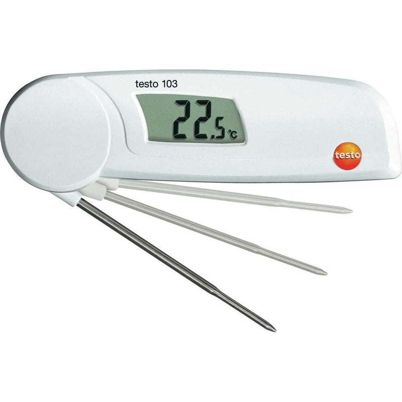 Testo 0560 0103 103 folding thermometer, length 11 cm, small, protection class IP55, including batteries testo 103 digital food thermometer