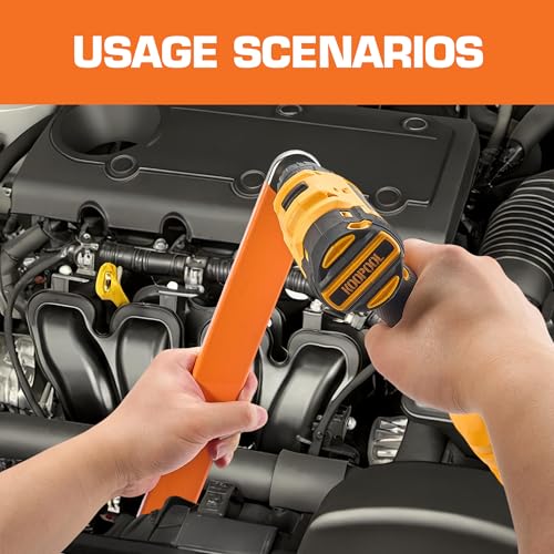 KOOPOOL 3/8" Offset Extension Wrench, Wrench Extender for Tight Place Orange