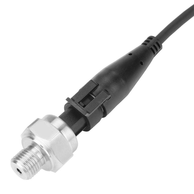 Stainless Steel Pressure Sensor, G1/4 Inch 5V Output 0.5-4.5V/0-5V Pressure Transmitter, Sensor Input for Oil, Fuel, Gas, Air, Water (0-150 PSI) 0--150PSI