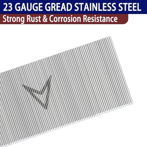 HW HAMWOO 23 Gauge Stainless Steel Pin Nails,5/8",4/5",1",1-3/16":16000pcs Assembly--16000pcs
