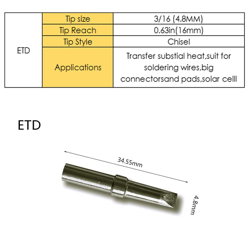 Welding solder tips for Weler LT replacement solder tips (ET) ET
