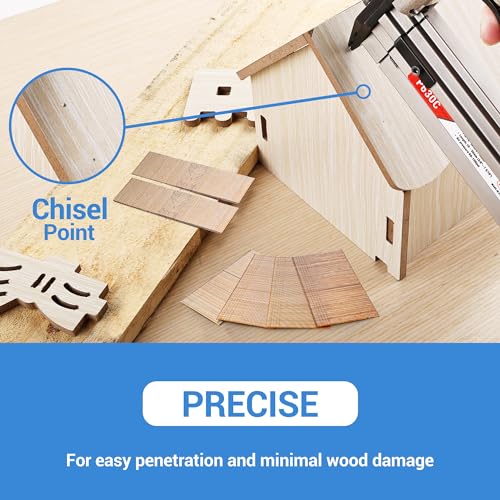 meite 23 Gauge Pin Nails, 1-3/8-Inch Micro Headless Pins for Pin Nailer - High-Quality Copper Plated Pins Nails for Nail Gun, Ideal for Fine Woodworking and Trim Work (10,000 PCS)