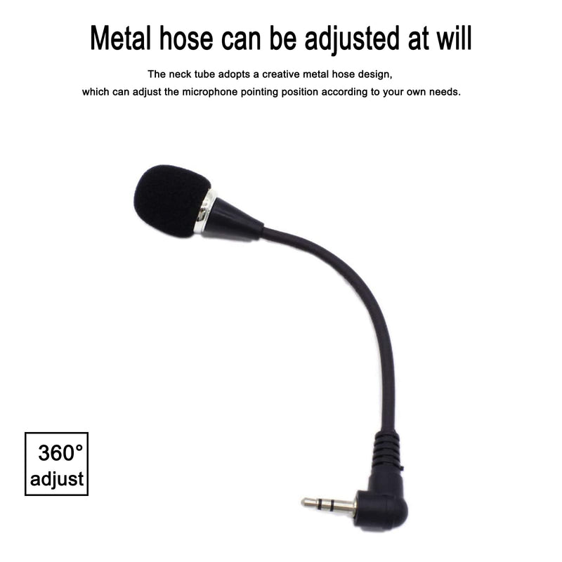 mini microphone mini notebook microphone 3.5 mm socket notebook microphone, compatible for PC laptop notebook (1 piece/black)
