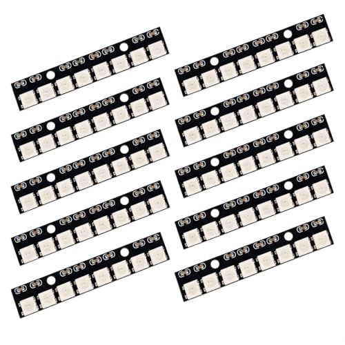 WS2812 RGB LED Module, Programmable L-ED Matrix for Lighting Projects, Digital L-ED Matrix with Integrated Control Logic for DIY Electronics Applications and Flexible Color Display Pack of 12