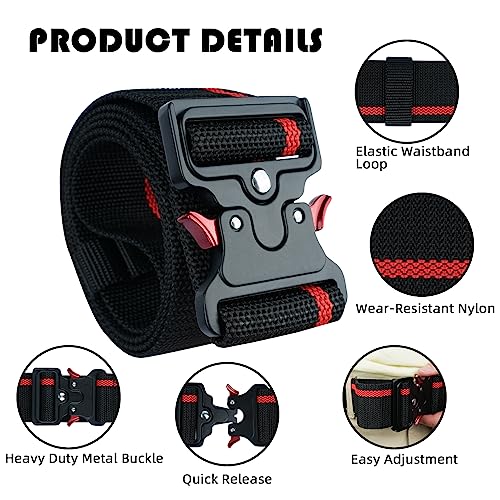 KUNN Magnetic Tool Belt Suspende & Work Belt 2-Inch Wide Quick Release Buckle
