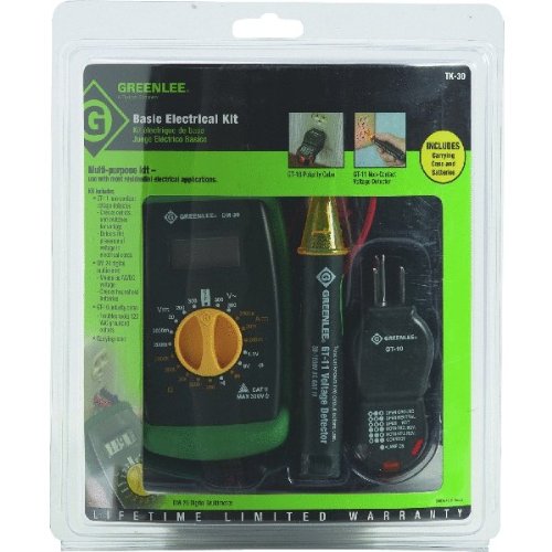 Greenlee - Electrical Kit-Basic (Tk-30A), Elec Test Instruments (TK-30A), 10 x 8 x 3", Black Basic Kit