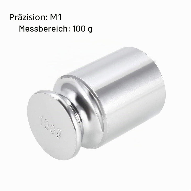 sourcing map Gram Calibration Weight M1 Precision Steel Chrome-Plated for Digital Scales 100 g