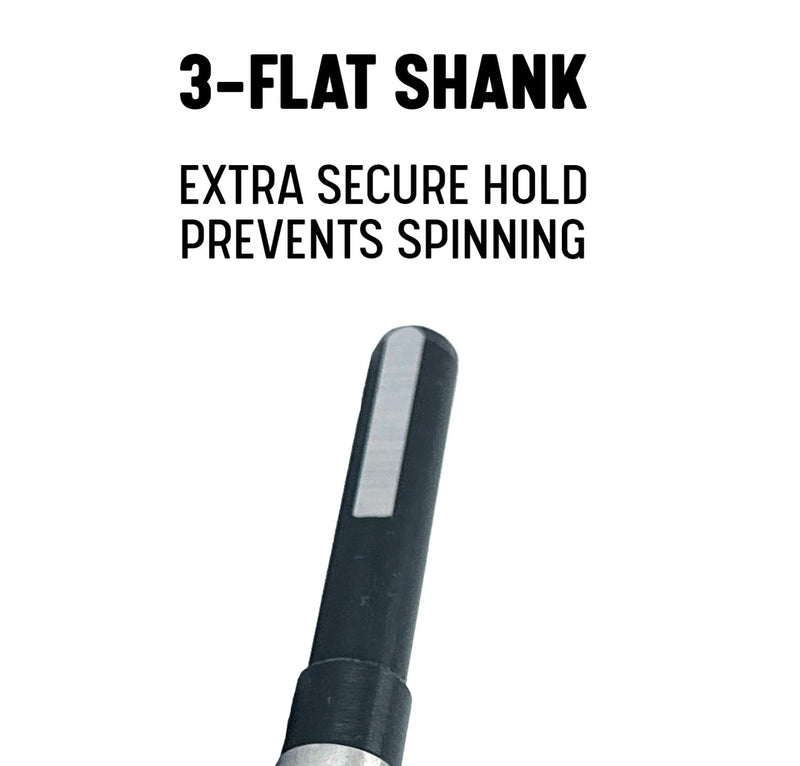 Drill America - D/A3F57/64 57/64" Reduced Shank High Speed Steel Drill Bit with 1/2" Shank, D/A3F Series 57/64"