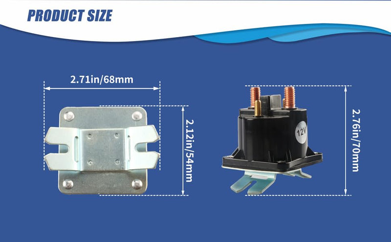 Dump Trailer Solenoid-Dump Trailer Parts for Intermittent Duty Solenoid Relay for SAZ4201GJ 7522 SAZ-4201ER 070009 190107 KTI Unit 391-2-C (12 V 4 Terminal 100 Amp), JDQ-2 (2) 2