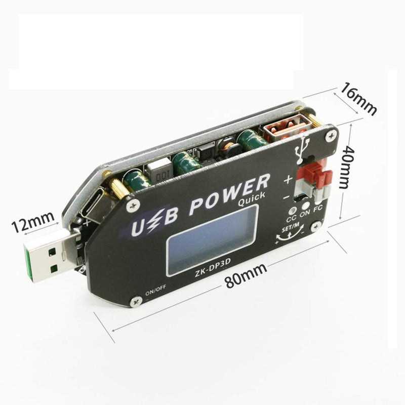 DollaTek CNC USB TYPE-C DC DC Converter CC CV 4-13V to 1-30V 2A 15W Power Module Adjustable Regulated Power Supply QC2.0 3.0
