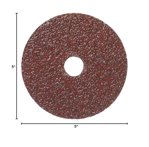 Mercer Industries 302016-5" x 7/8" Aluminum Oxide Resin Fiber Discs, 16 Grit (25 pack)