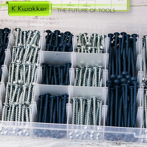 M2 M3 M4 Hex Socket Screws + #8 Pocket Hole Screws 1" to 2-1/2"